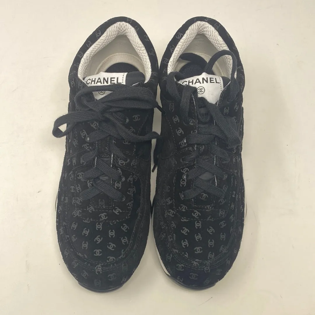 Chanel Black CC Sneakers