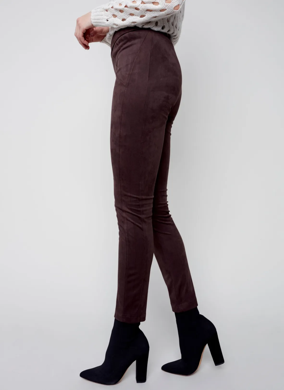 Charlie B. Chocolate Suede Pants