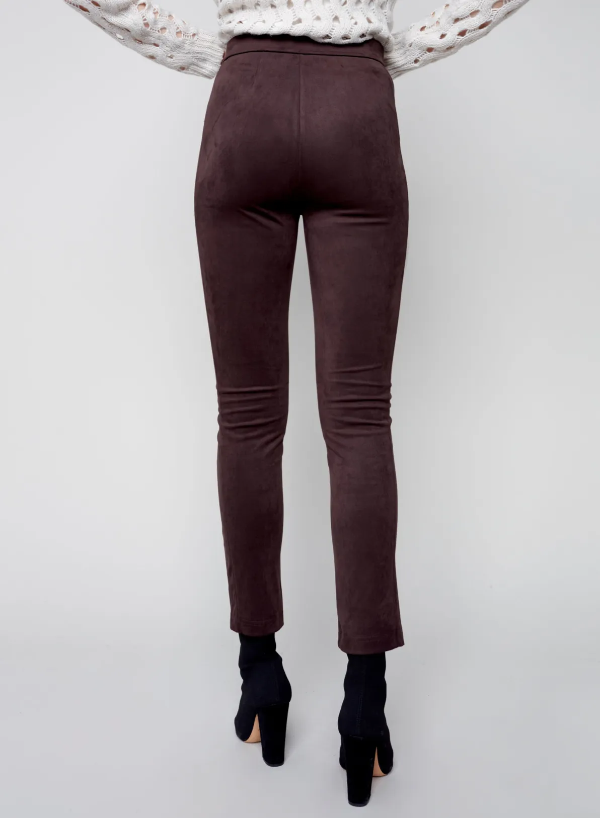 Charlie B. Chocolate Suede Pants