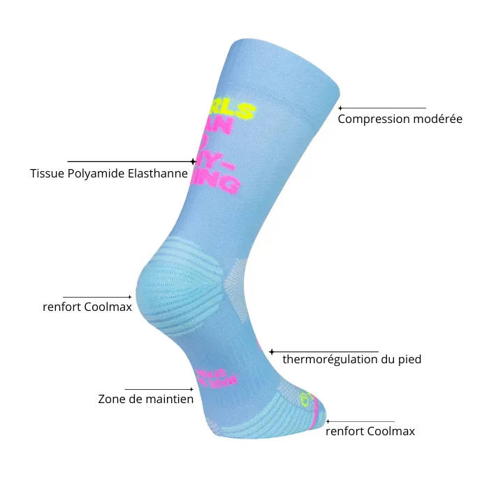 Chaussettes running Sporcks Flow Green