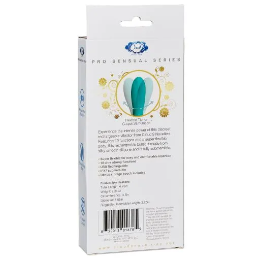 Cloud 9 Pro Sensual Power Touch Super Flex I Teal Vibrator