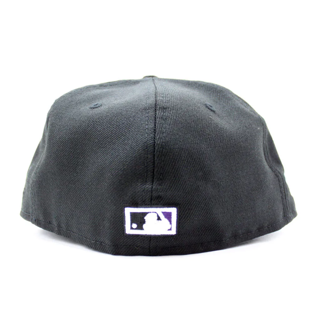 Colorado Rockies 2007 World Series New Era 59Fifty Fitted Hat (Black Purple Under Brim)