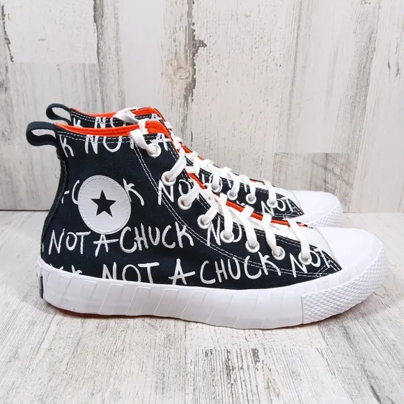 Converse Men's Not A Chuck 70 Hi UNT1TL3D Black White Sneakers #1267