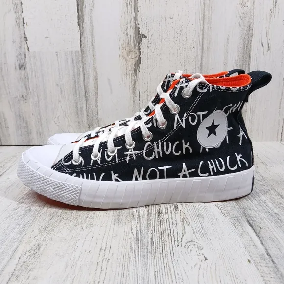 Converse Men's Not A Chuck 70 Hi UNT1TL3D Black White Sneakers #1267