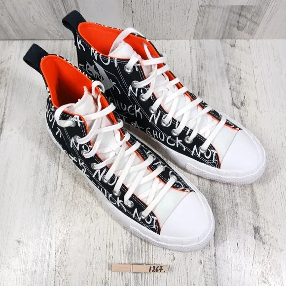 Converse Men's Not A Chuck 70 Hi UNT1TL3D Black White Sneakers #1267