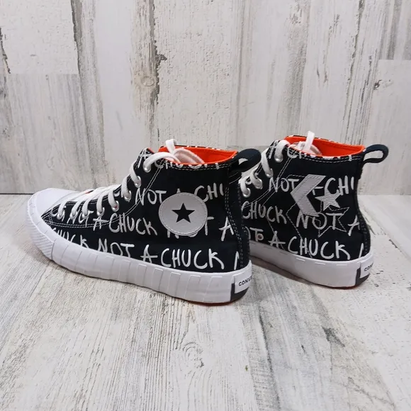 Converse Men's Not A Chuck 70 Hi UNT1TL3D Black White Sneakers #1267