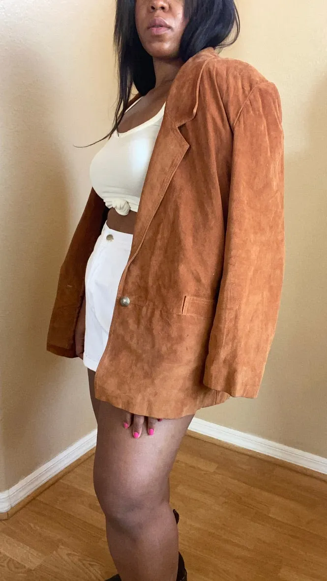 Copper Suede Blazer