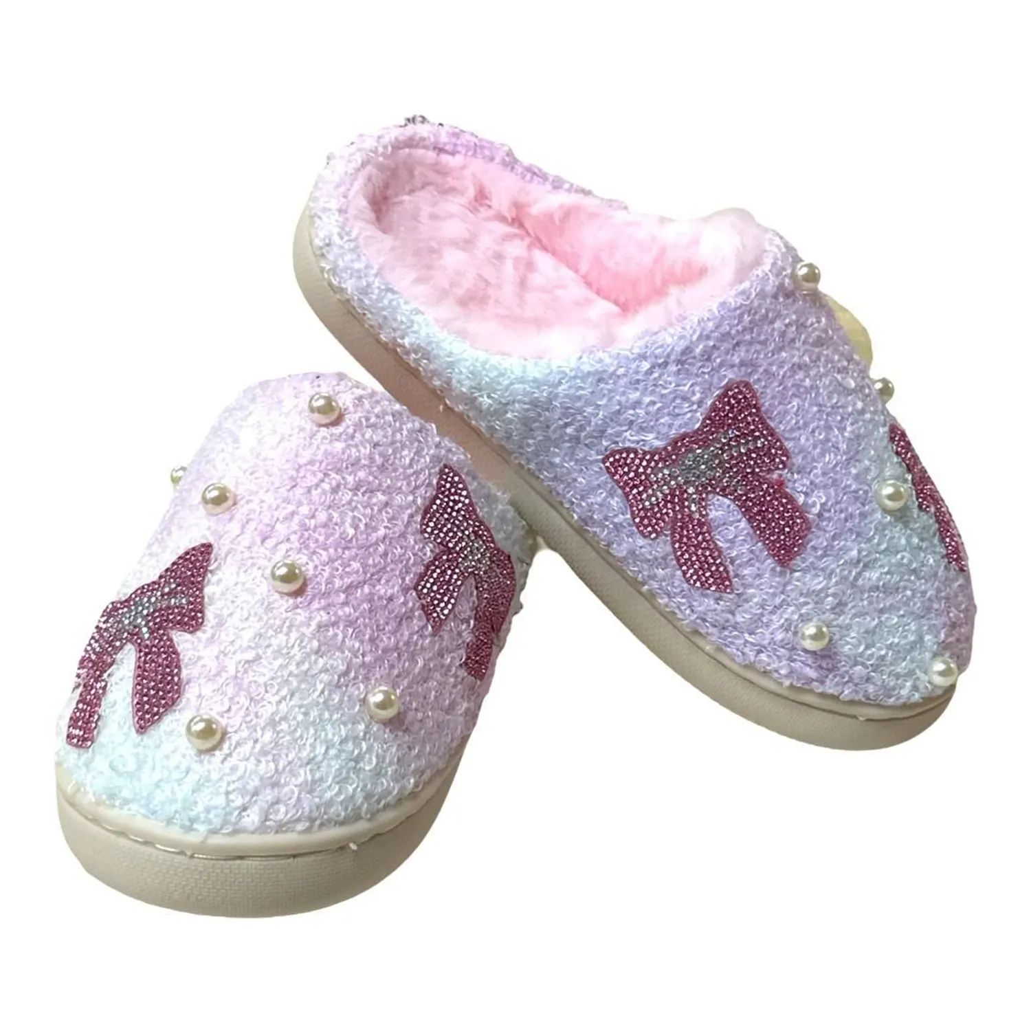 Crystal Bow and Pearl Slippers