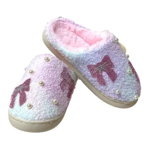 Crystal Bow and Pearl Slippers