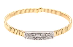 Diamond One Station pave Flexible Bracelet 0.60ct tw