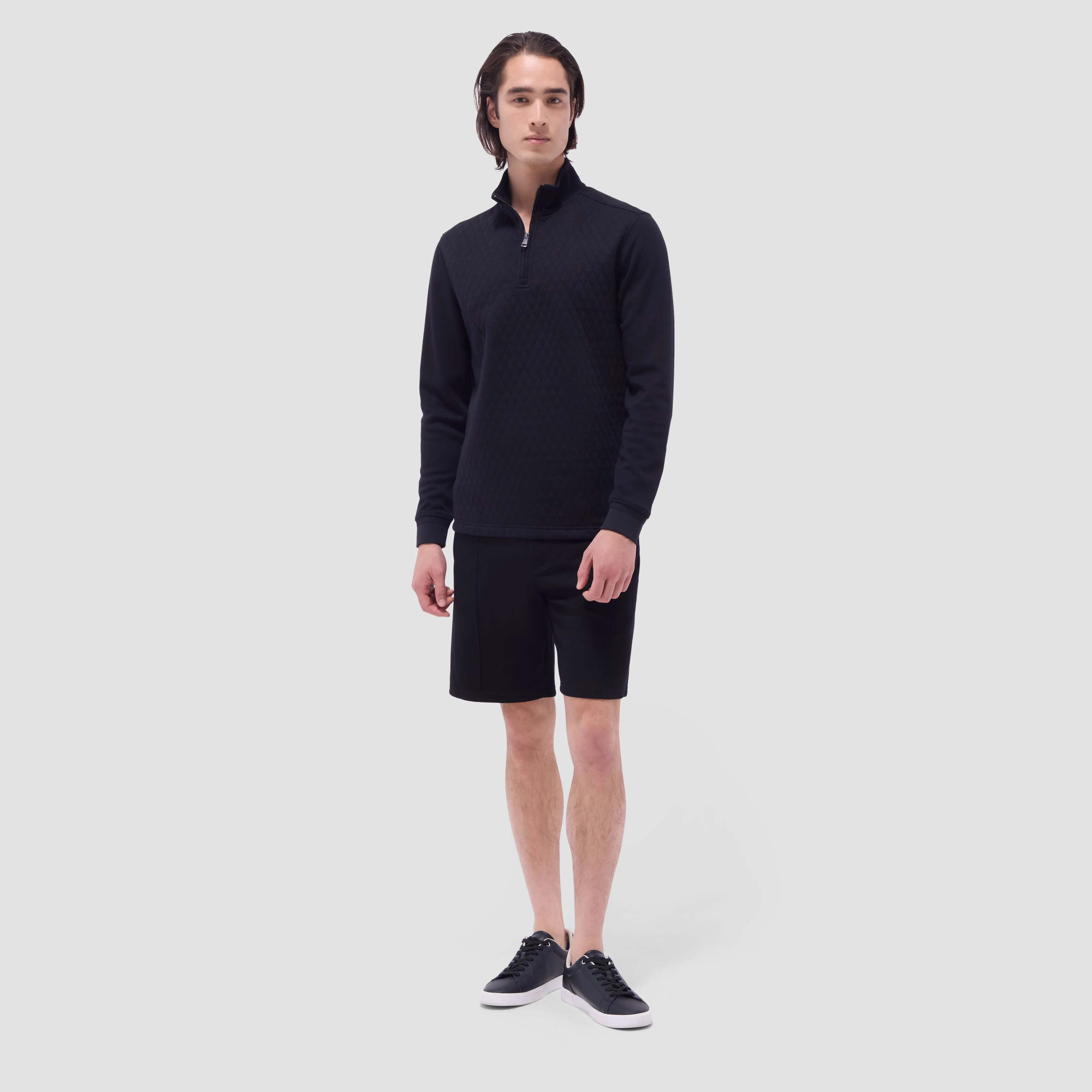 Diamond Quilt Performance Quarter-Zip Pullover