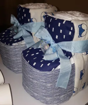 Diaper Cake - Baby Booties (Boy)