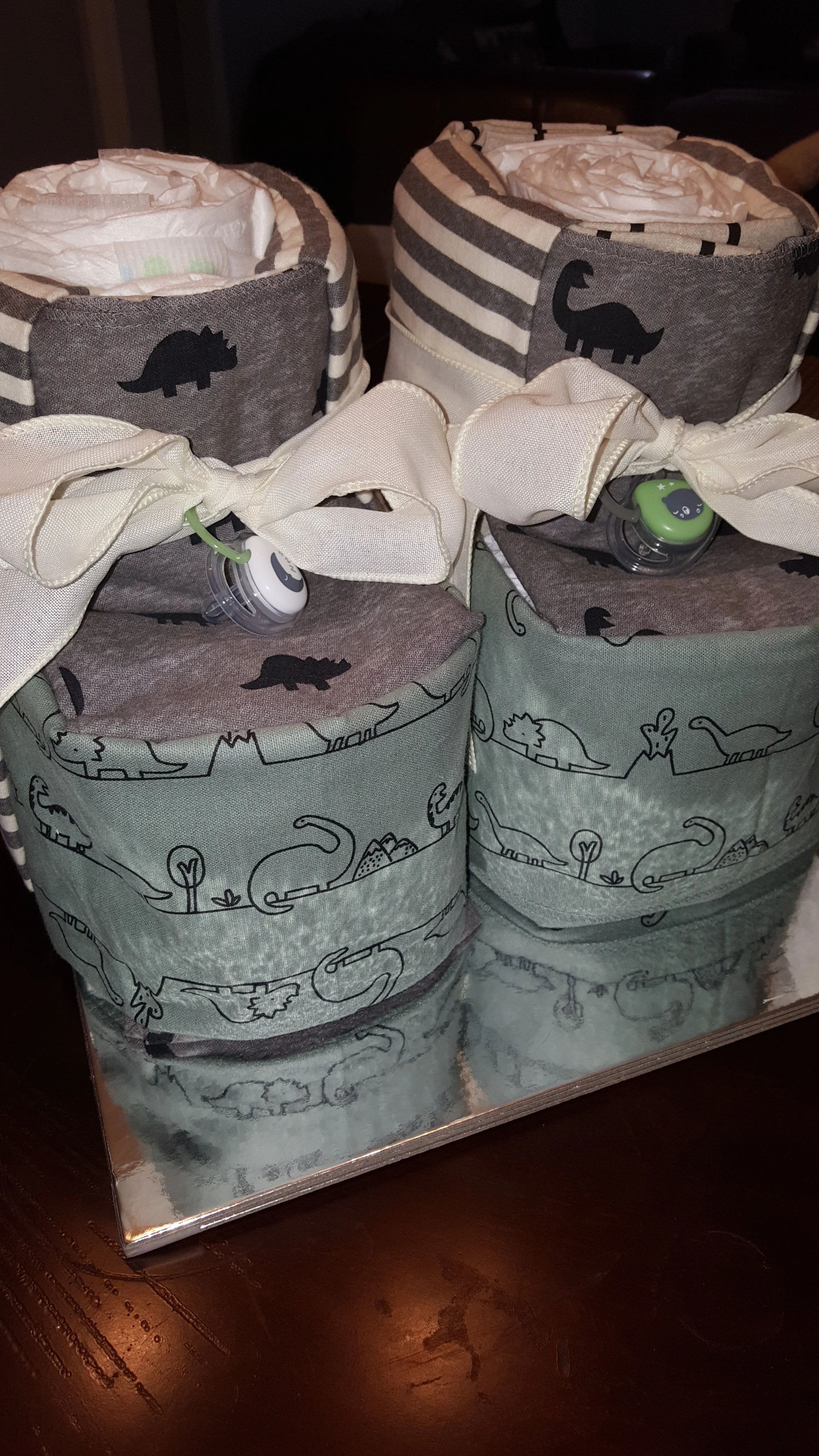 Diaper Cake - Baby Booties (Boy)