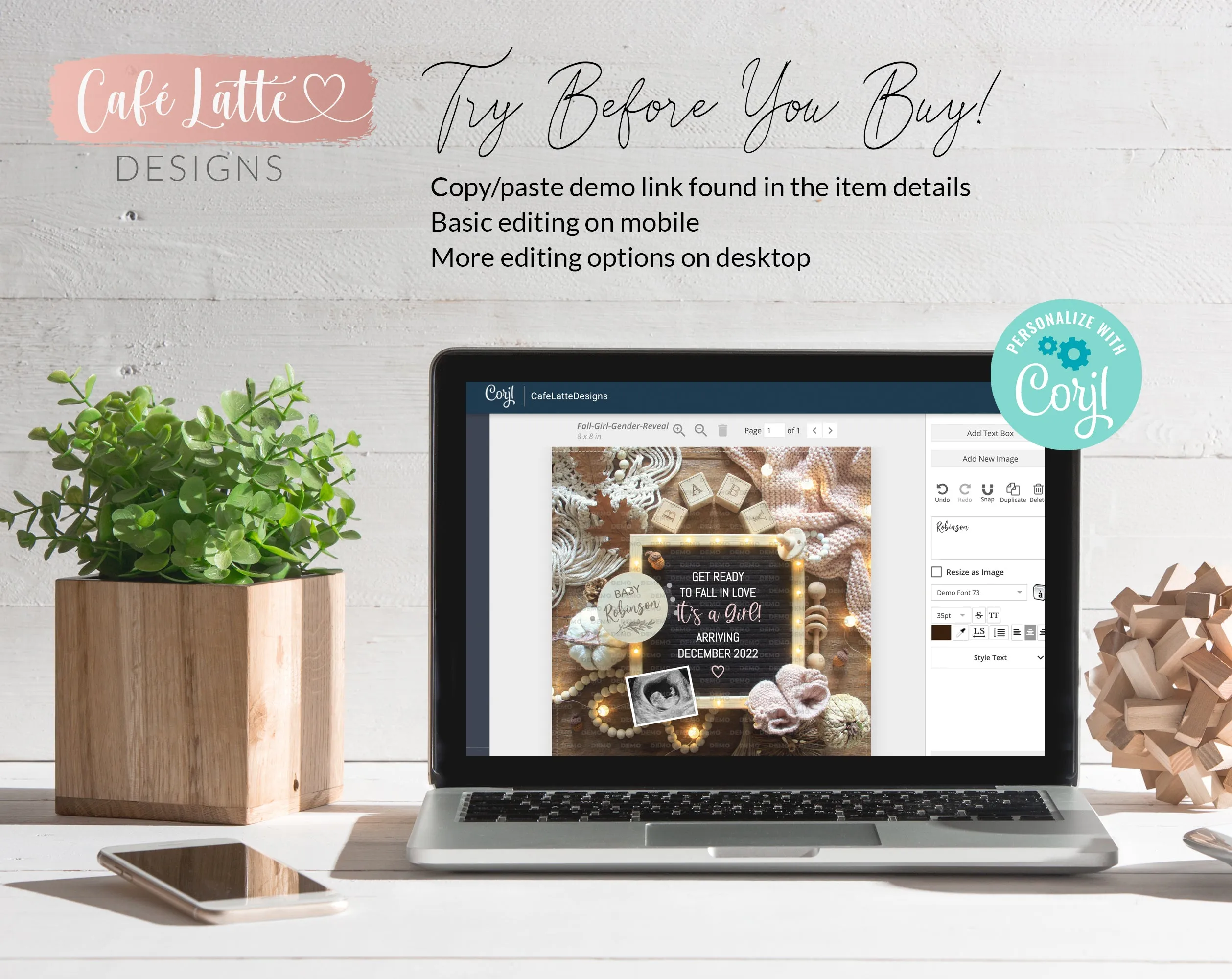 Digital Fall Girl Gender Reveal Announcement Social Media, Boho Fall Its a Girl Baby Letter Board Pregnancy Editable Template, Instagram DIY