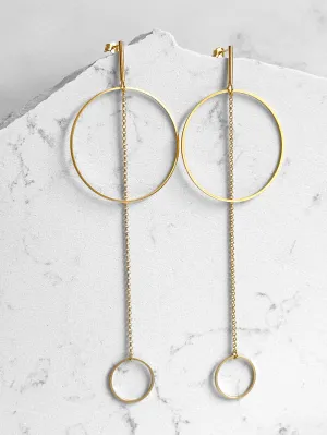 Double Bubble Chain Earrings
