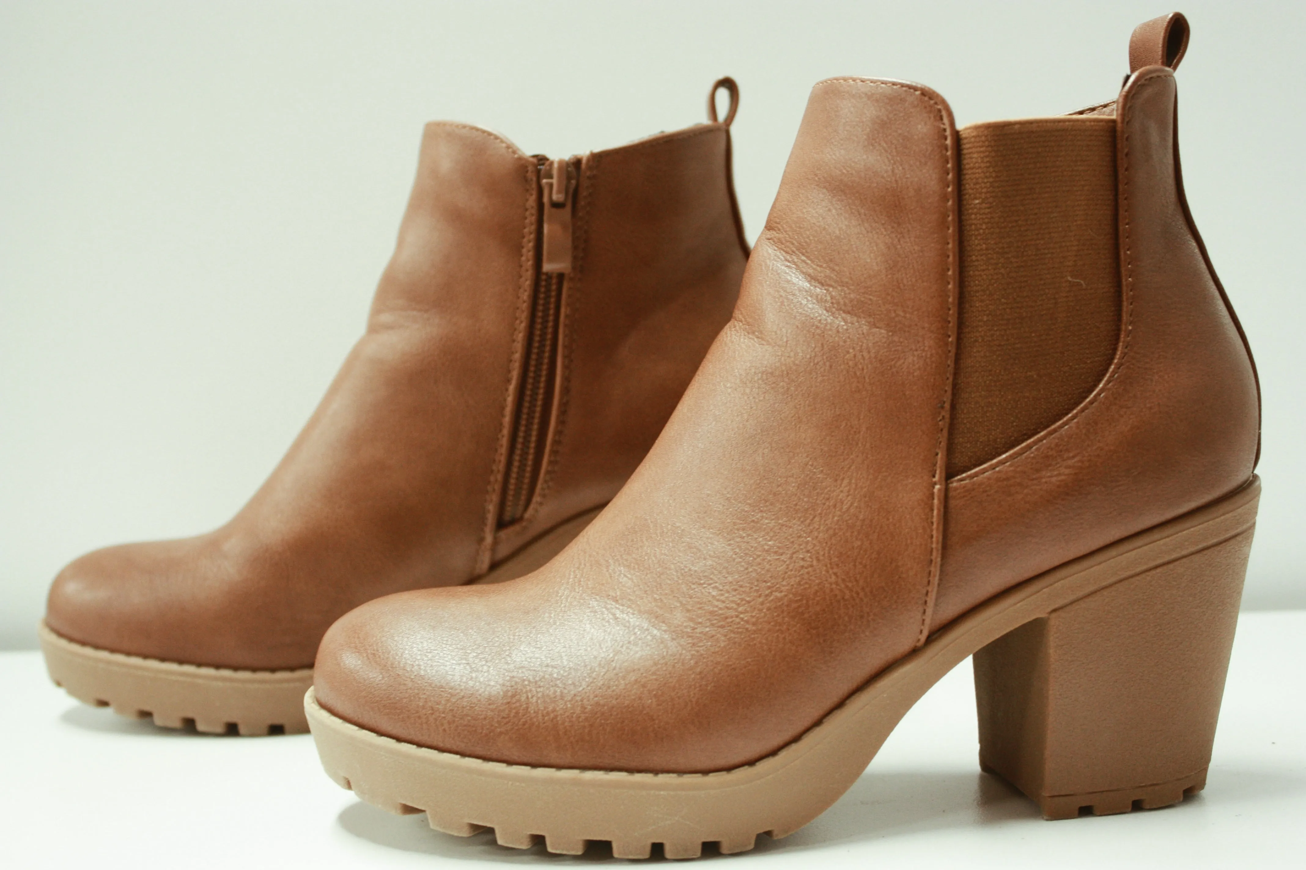 Down Town Bootie- Tan