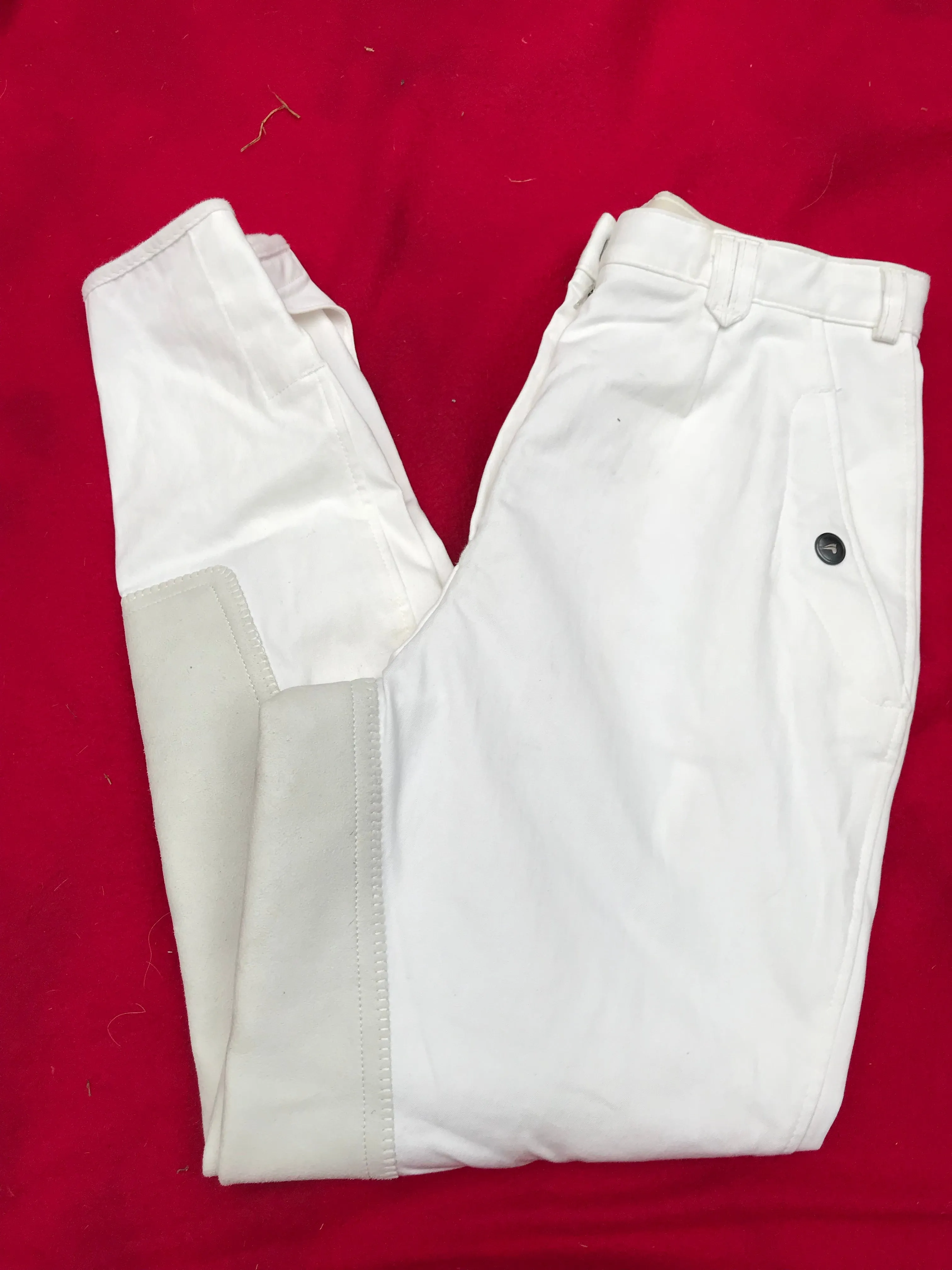 Euro star white breeches size 6 (24) regular leg FREE POSTAGE