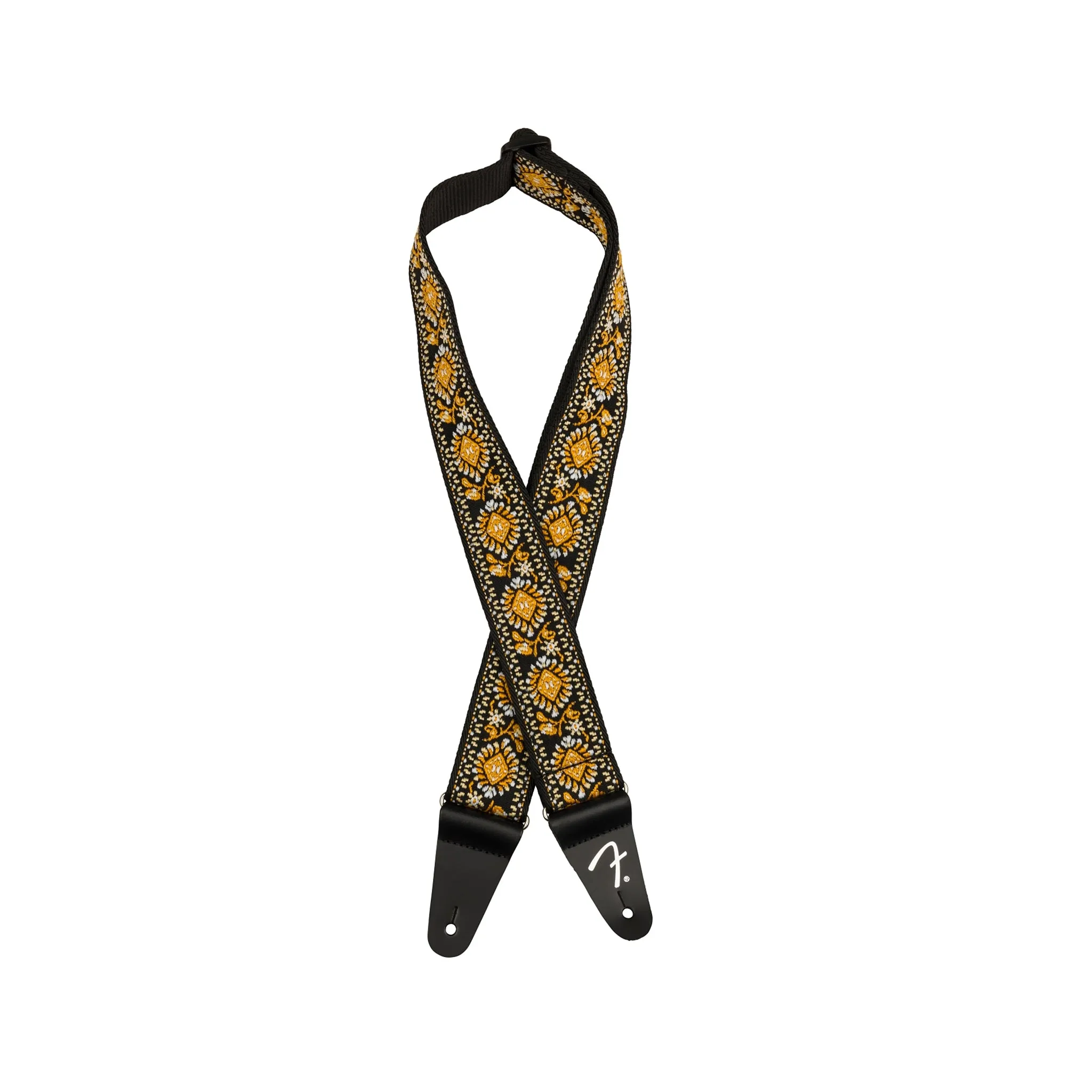 Fender Pasadena Woven Guitar Strap, Yellow Lotus