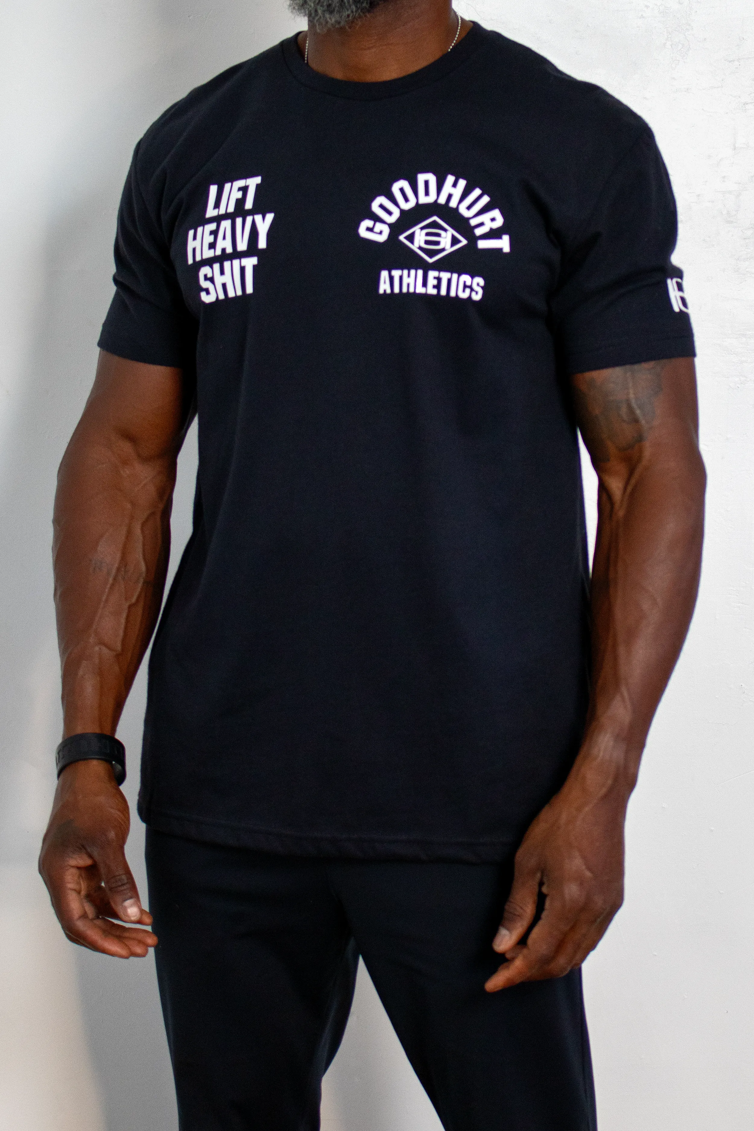 Fitted "Lift Heavy Shit" Crew Neck Tee