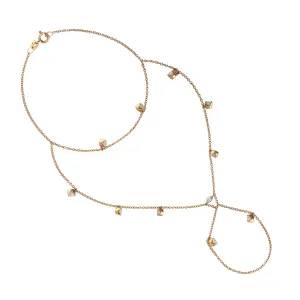 Fixed And Flexible Bracelet Natural Diamond 18K Rose Gold Jewelry