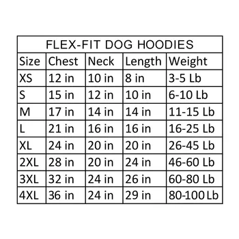 Flex-Fit Dog Hoodie Sweater - Red