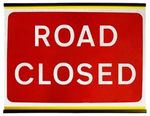 Flexible 1050x750mm Road Closed - 7010.1