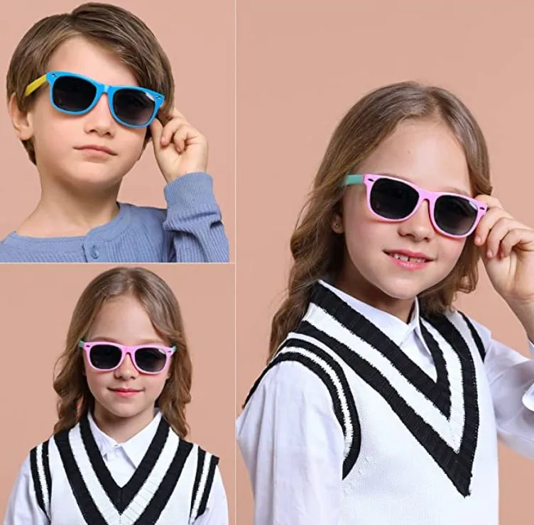 Flexible Polarized Kids Sunglasses - 3 to 8 years
