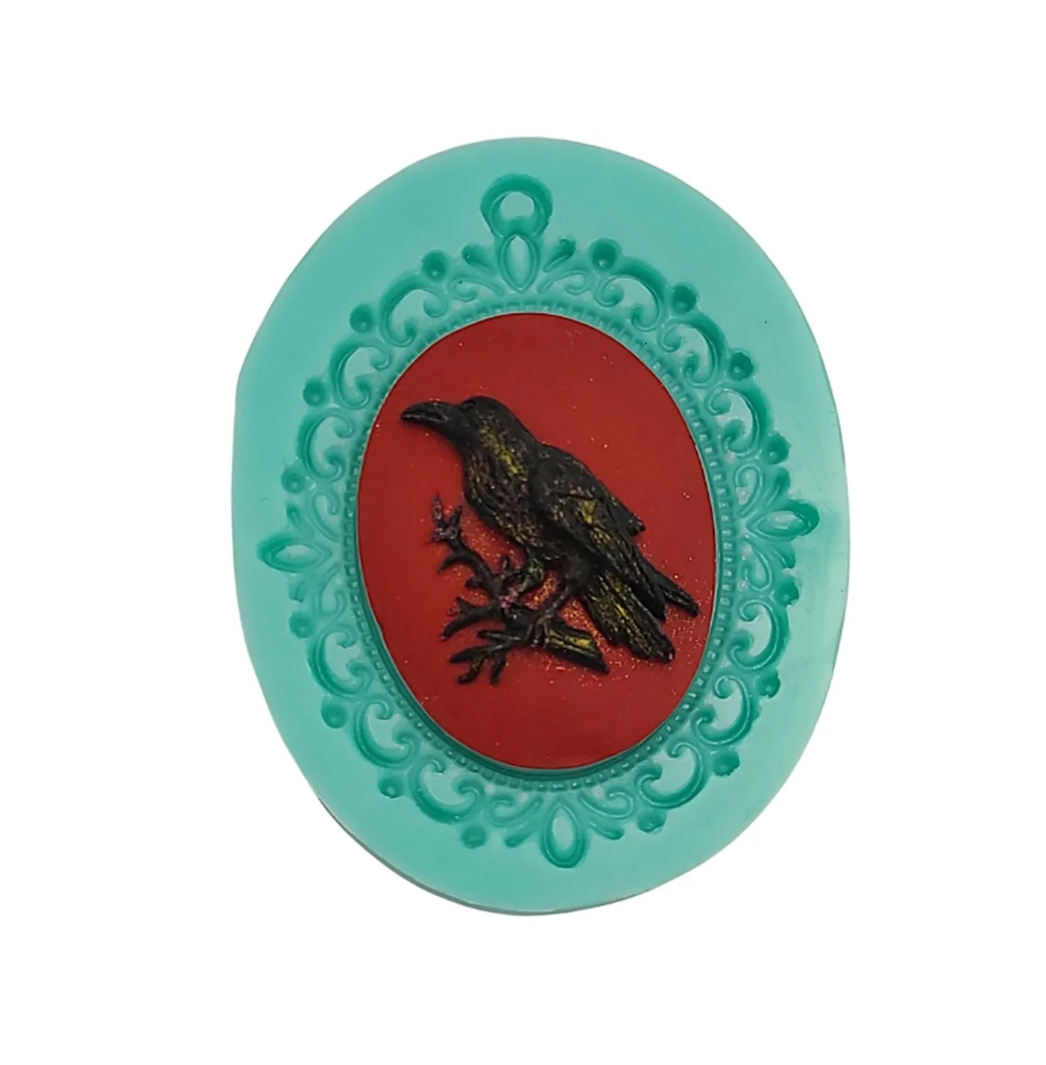 Flexible Silicone Mold  Cabochon Cameo Holder Setting Frame.