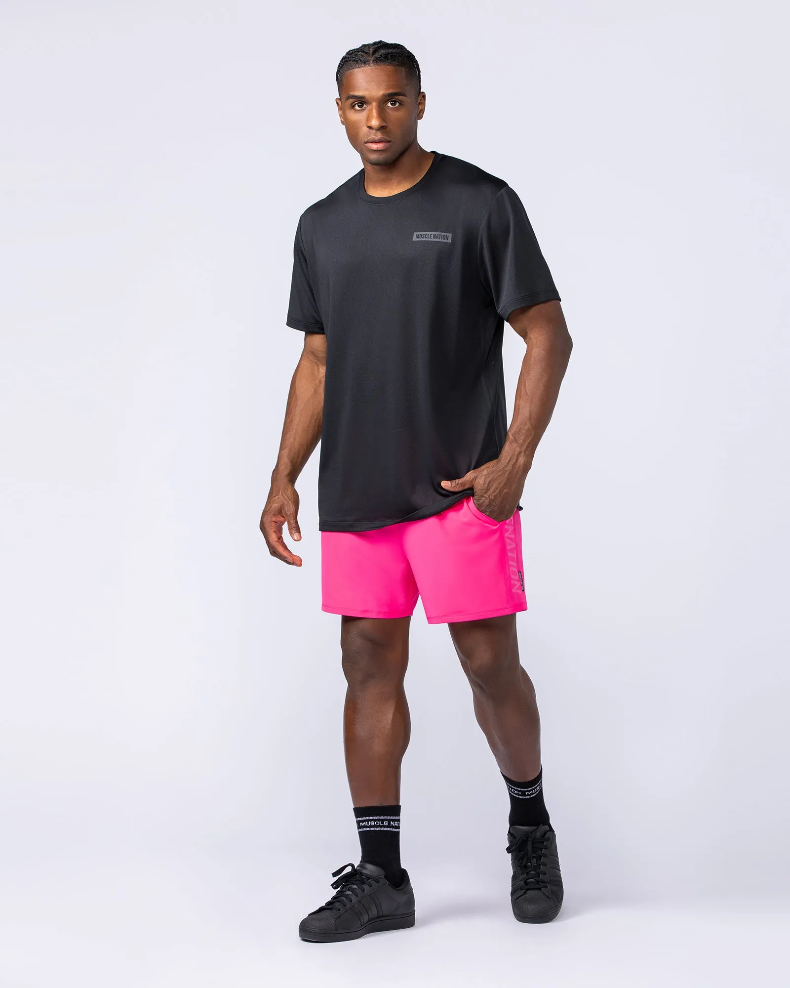 Function 4" Shorts - Bright Pink