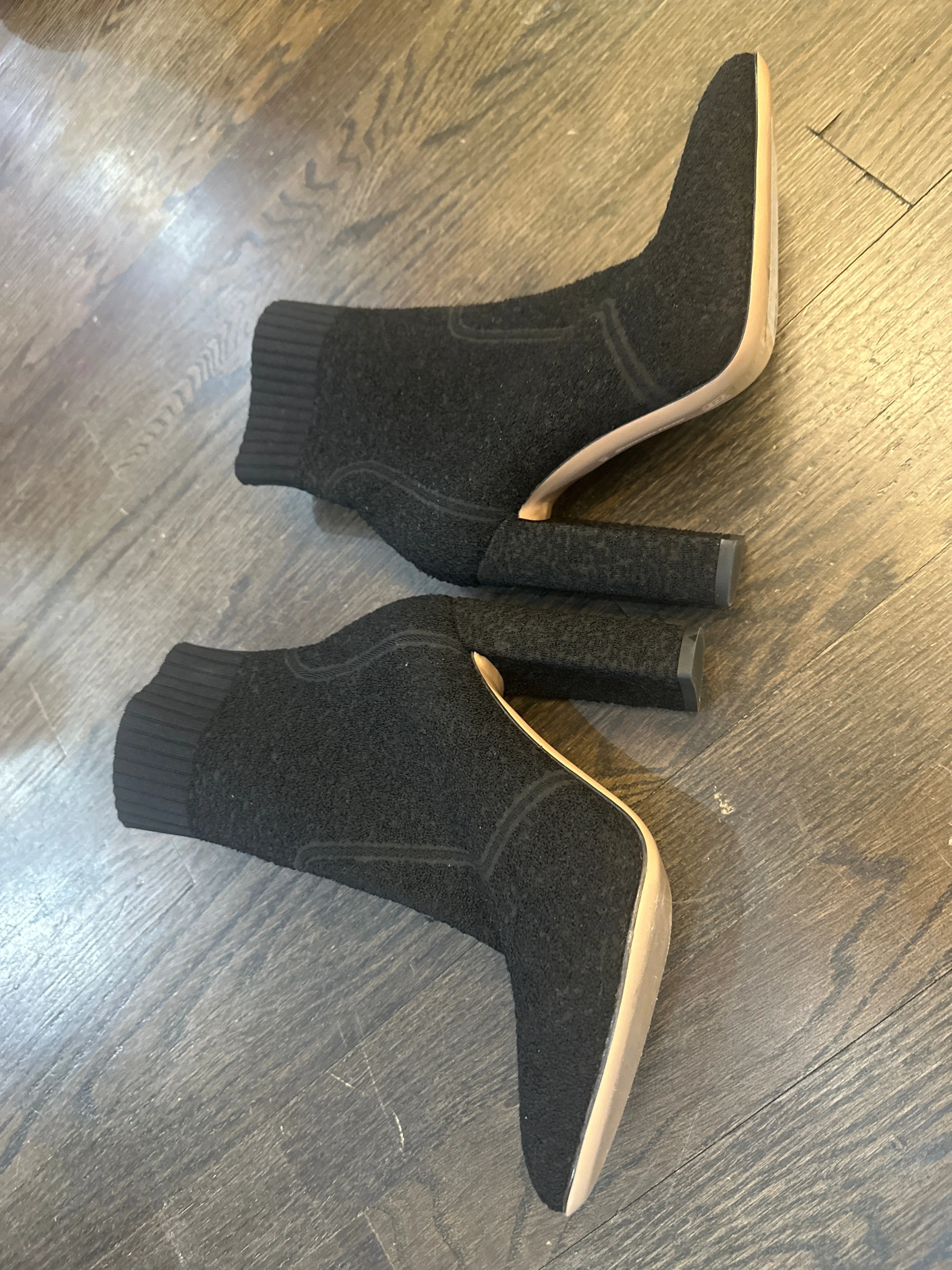 Gianvito Rossi Black Stretch Fabric Sock Boot