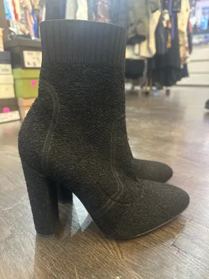 Gianvito Rossi Black Stretch Fabric Sock Boot