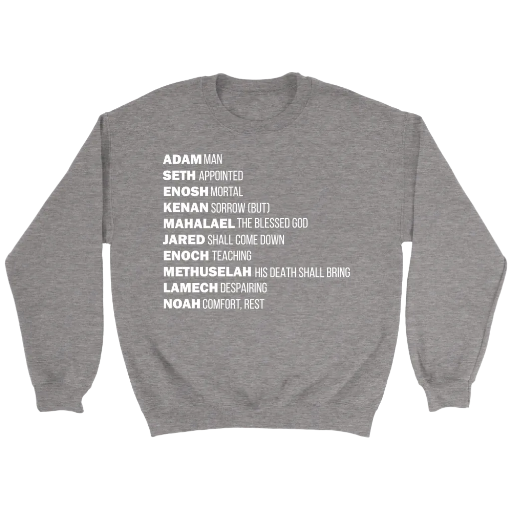 God's Plan From The Beginning Crewneck Part 2