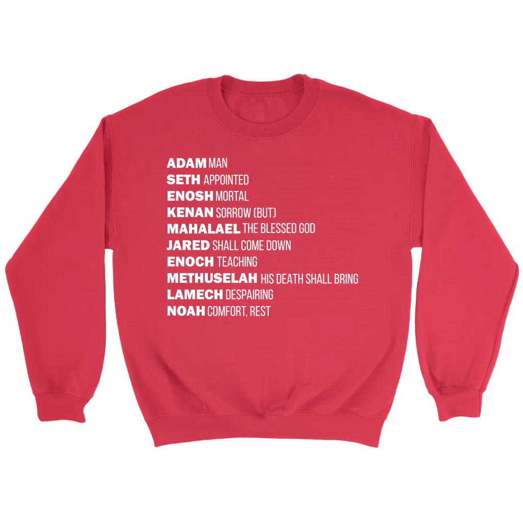 God's Plan From The Beginning Crewneck Part 2