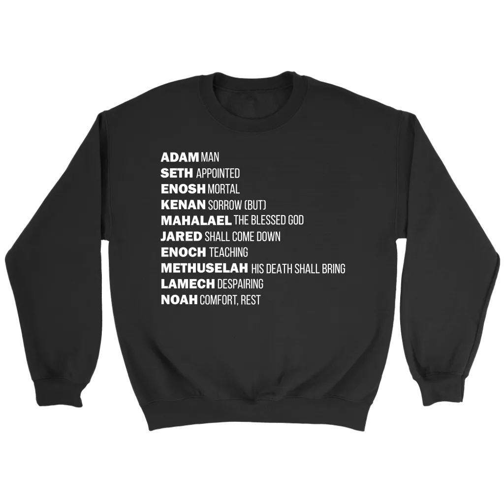 God's Plan From The Beginning Crewneck Part 2