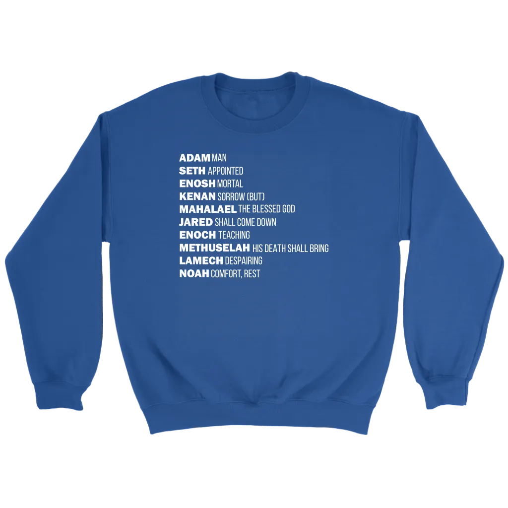 God's Plan From The Beginning Crewneck Part 2
