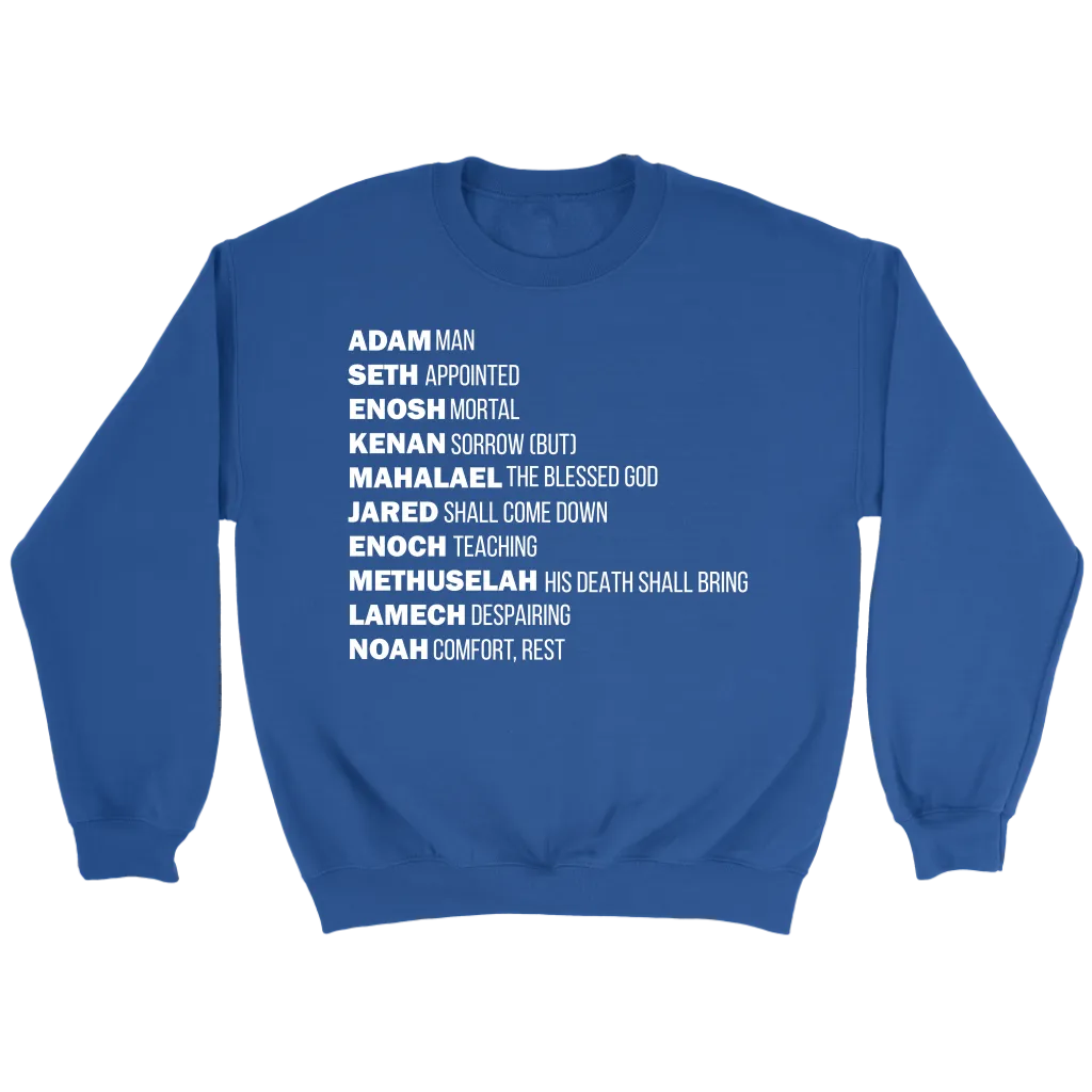 God's Plan From The Beginning Crewneck Part 2