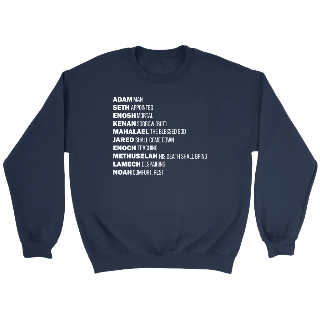 God's Plan From The Beginning Crewneck Part 2