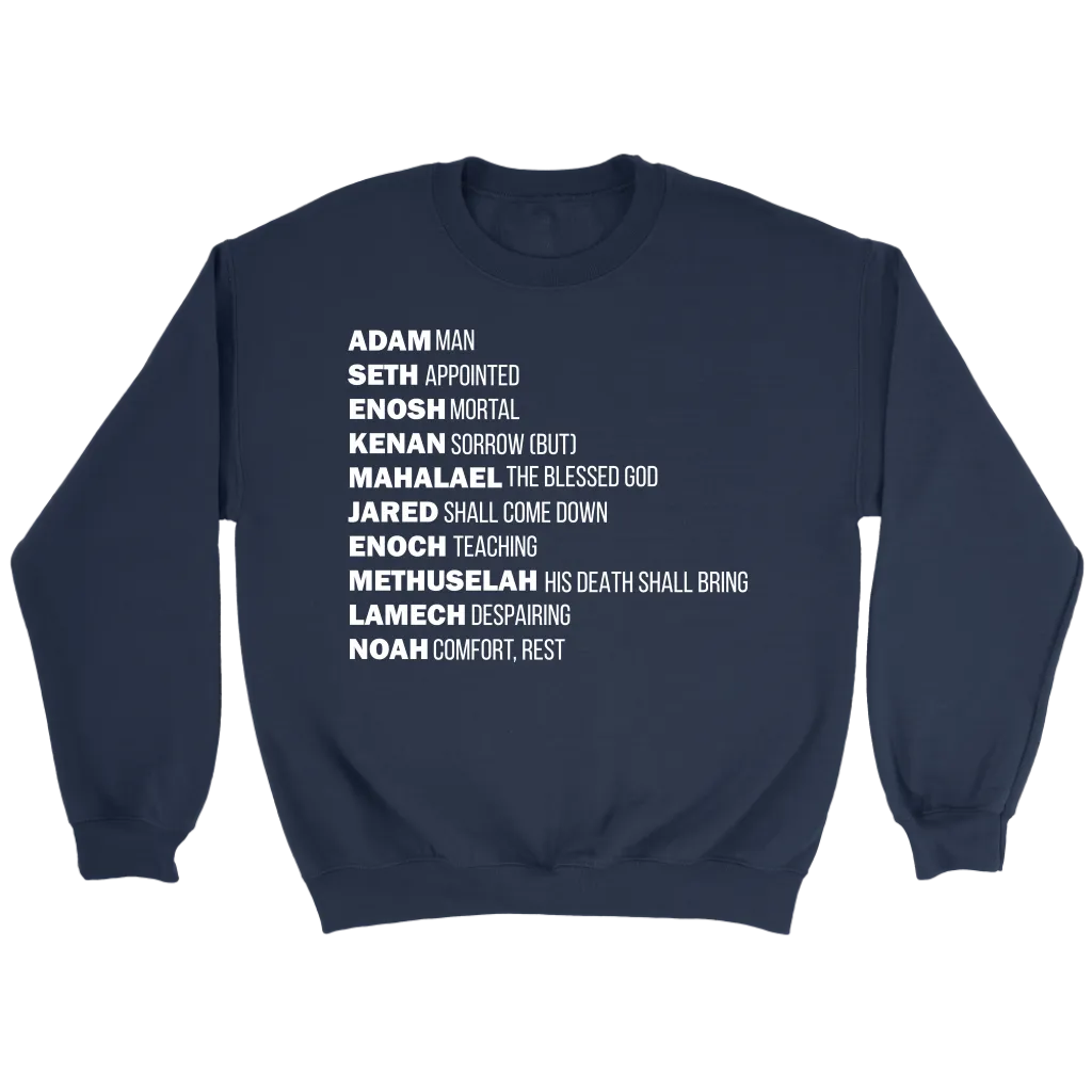 God's Plan From The Beginning Crewneck Part 2