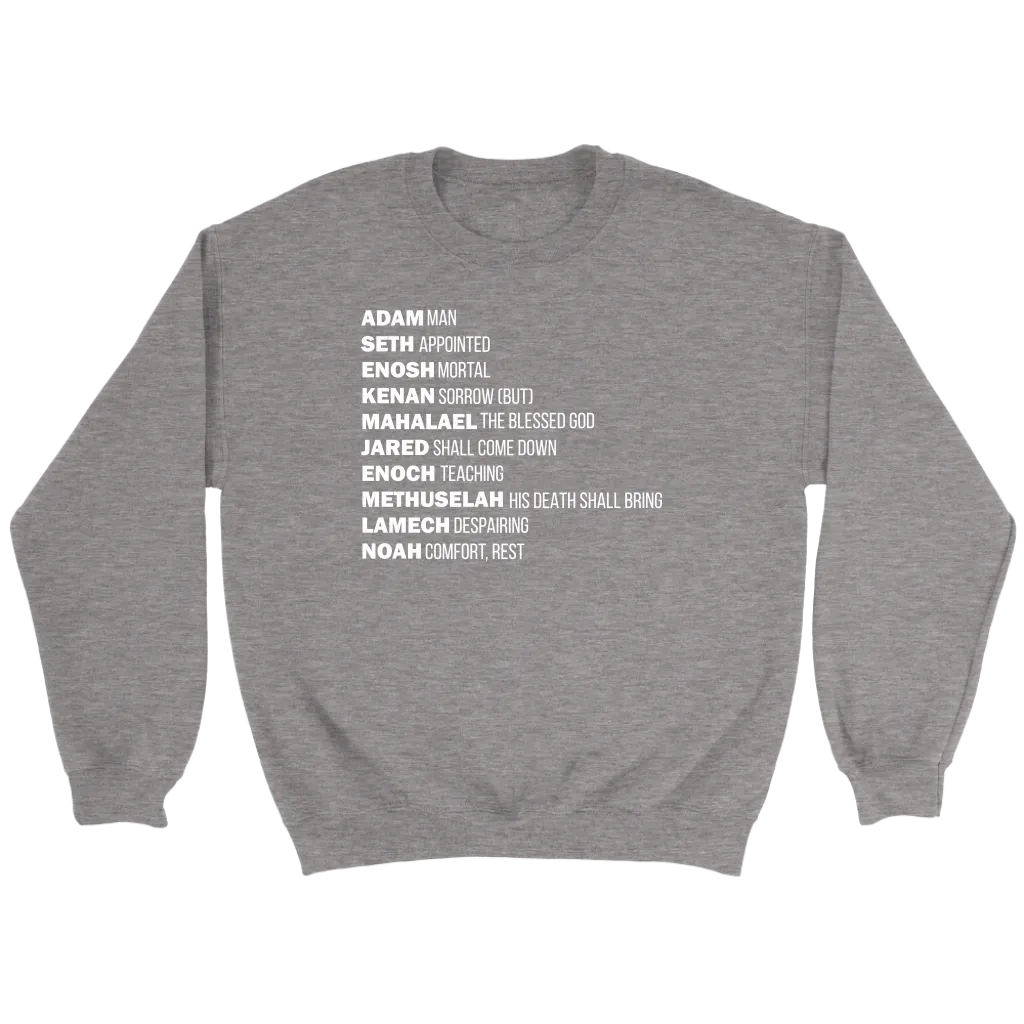 God's Plan From The Beginning Crewneck Part 2