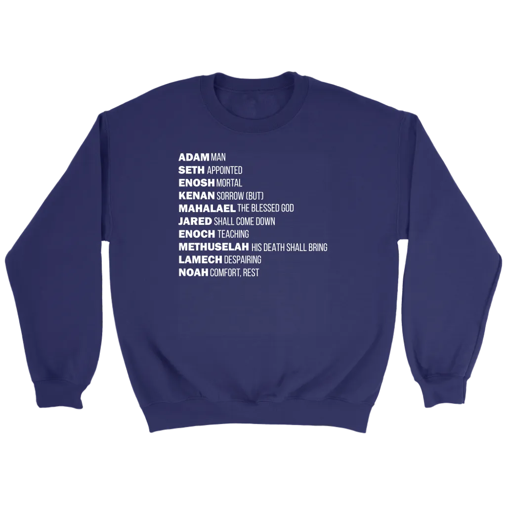 God's Plan From The Beginning Crewneck Part 2