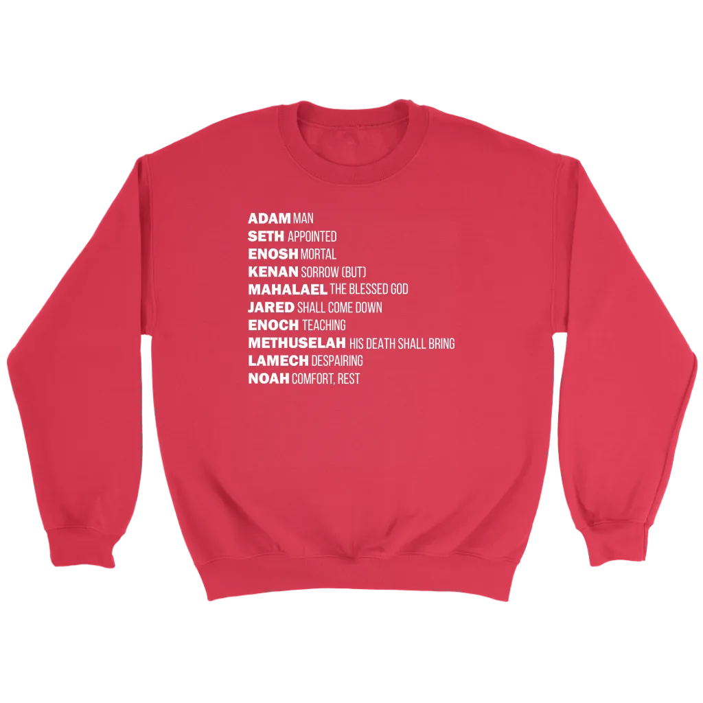 God's Plan From The Beginning Crewneck Part 2