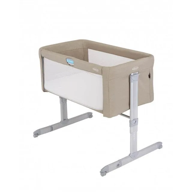 Graco Sweet 2 Sleep Bedside Bassinet in Oatmeal