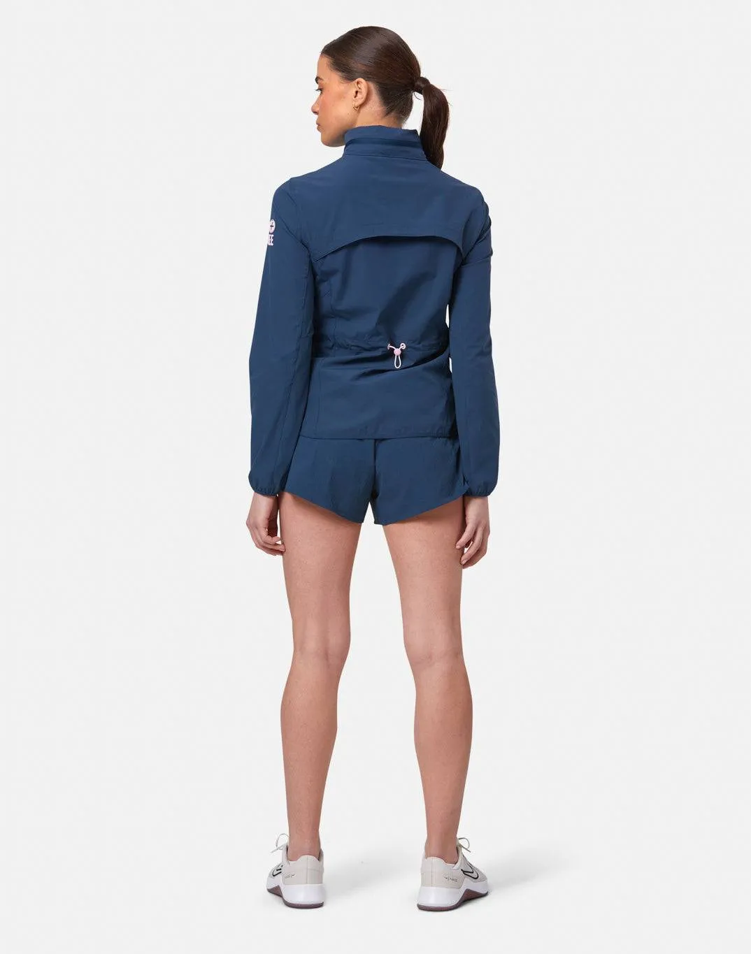 Gym Coffee Celero Jacket (Womens) - Petrol Blue