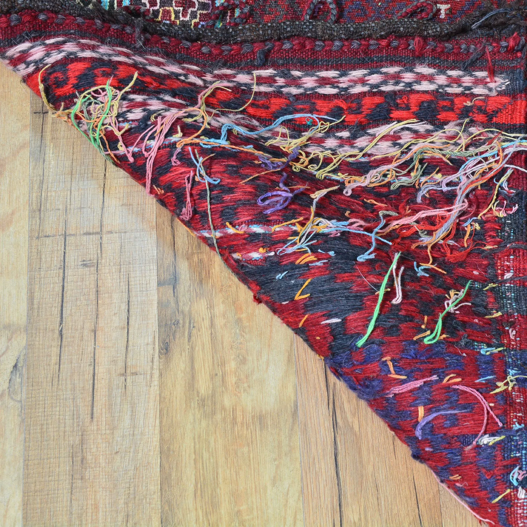 Hand-Woven Afghan Tribal Runner Kilim 100% Wool Rug (Size 3.1 X 11.1) Cwral-8235