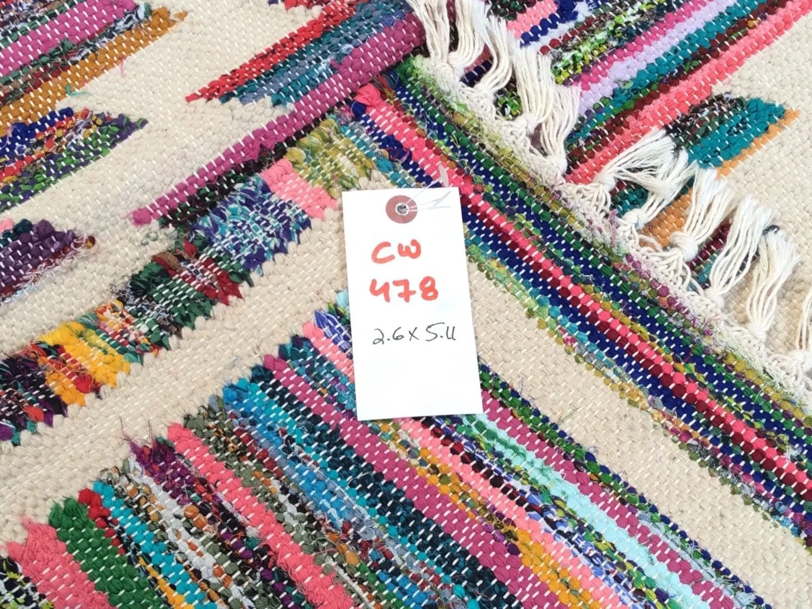 Hand-Woven Flatweave Sari Rug Reversible Handmade Rug (Size 2.6 X 5.11) Brrsf-1434