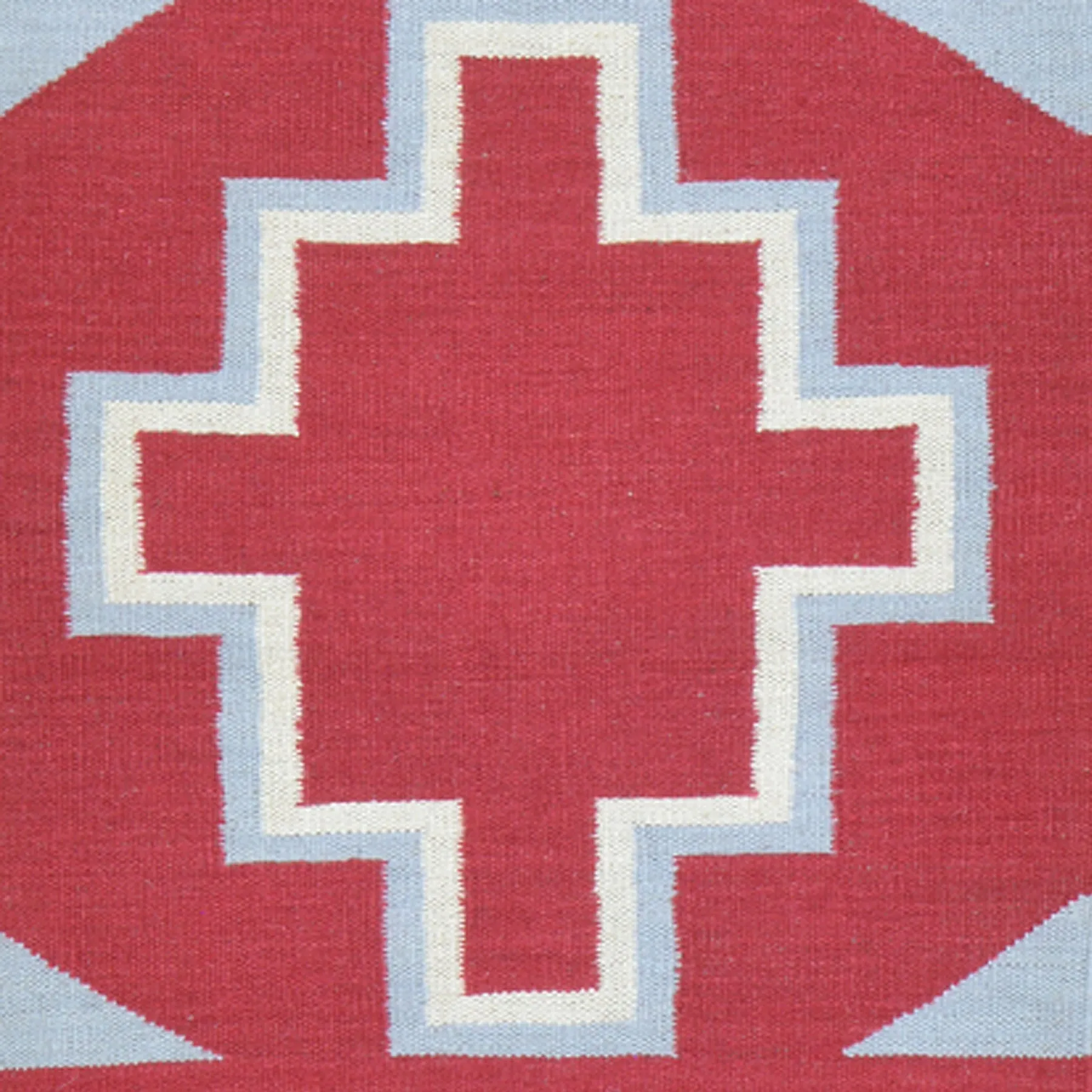 Hand-Woven Reversible Southwestern Design Handmade Wool Kilim (Size 2.7 X 9.10) Cwral-10368