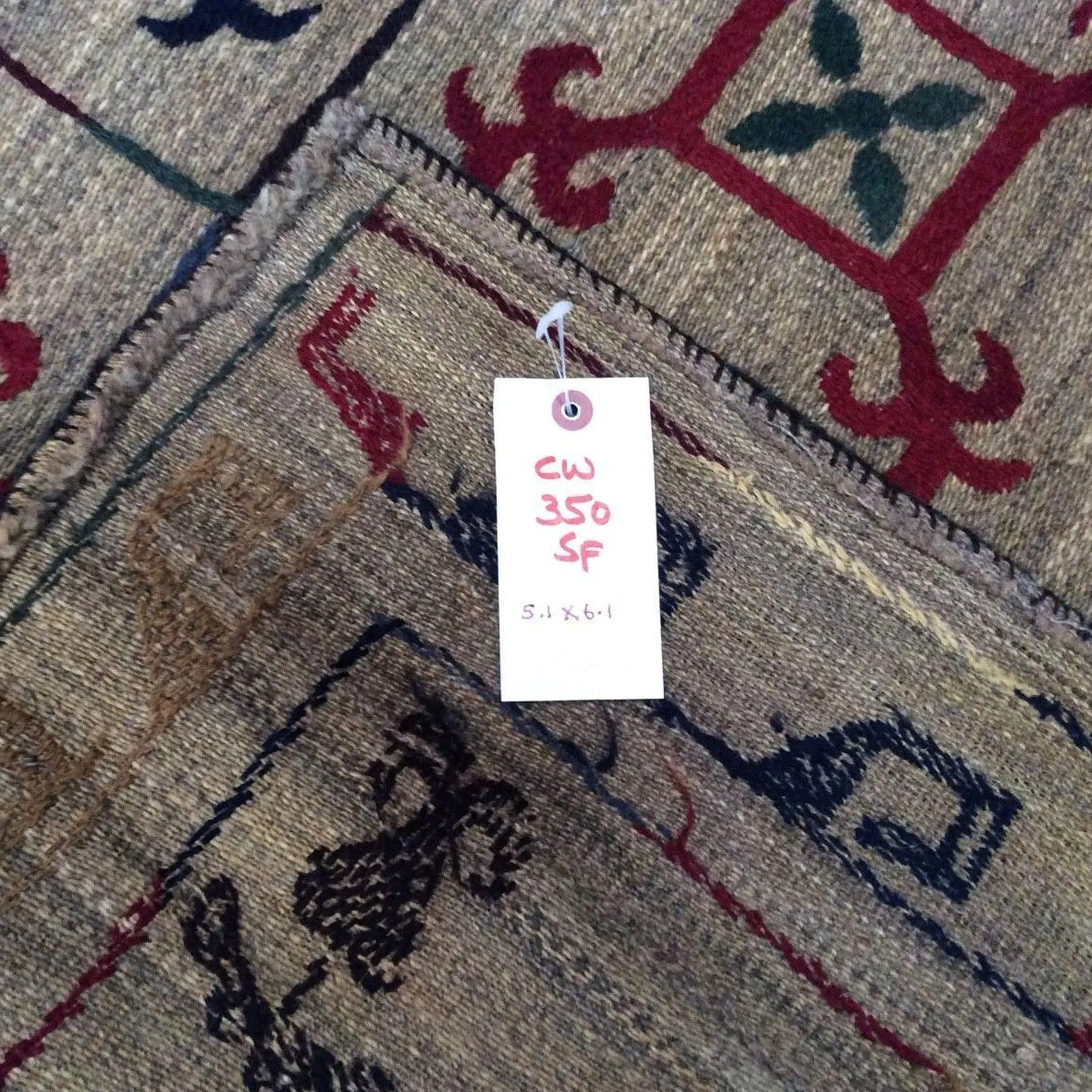 Hand-Woven Tribal Afghan Suzani Oriental Handmade Wool Rug (Size 5.1 X 6.1) Brrsf-1050