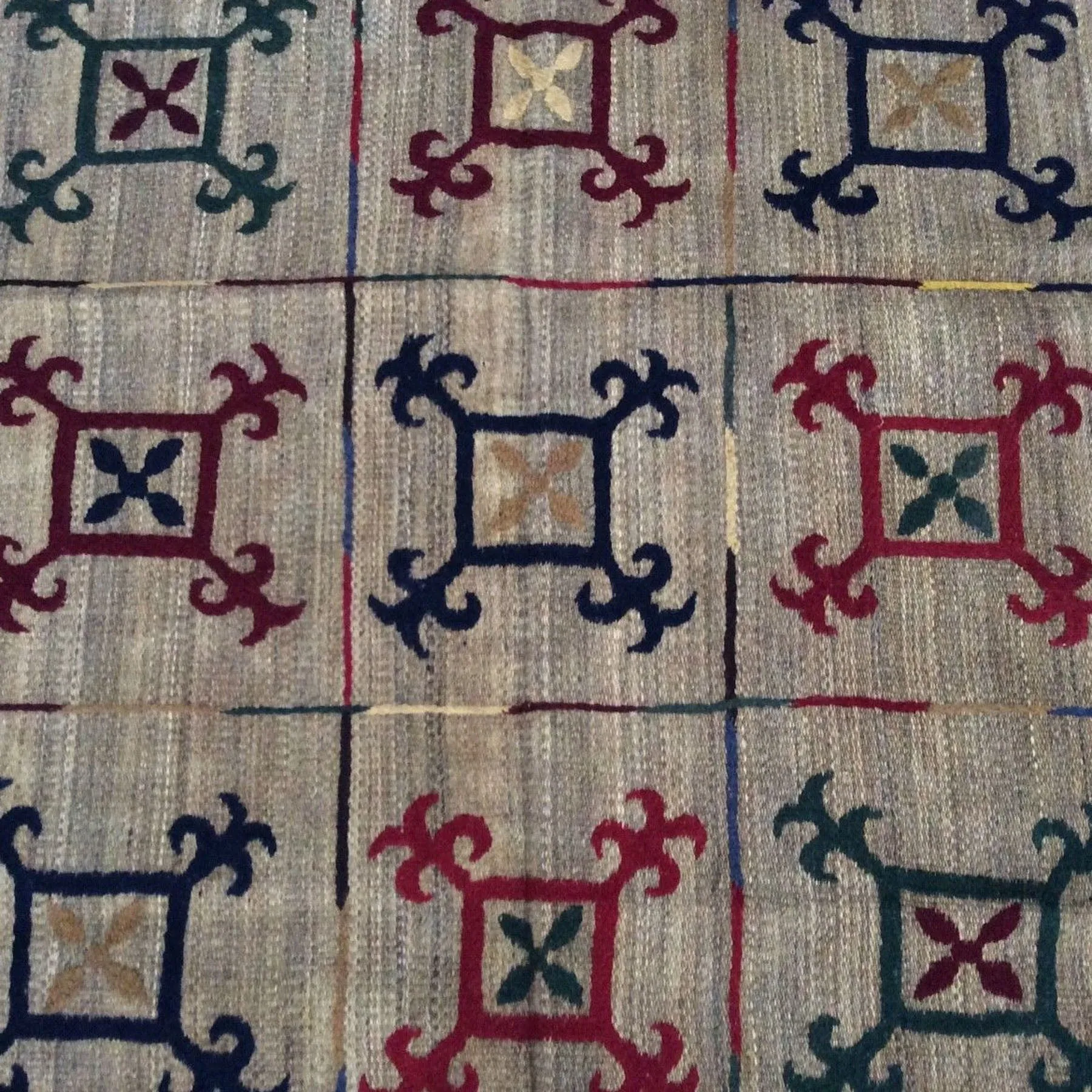 Hand-Woven Tribal Afghan Suzani Oriental Handmade Wool Rug (Size 5.1 X 6.1) Brrsf-1050