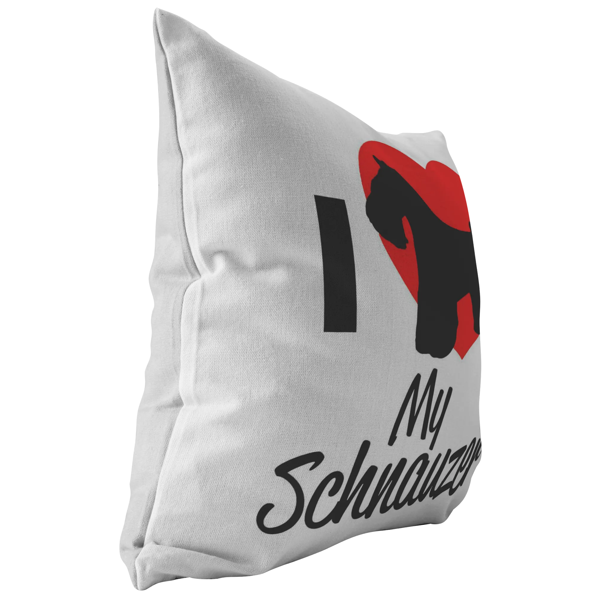I Love My Schnauzer - Pillow