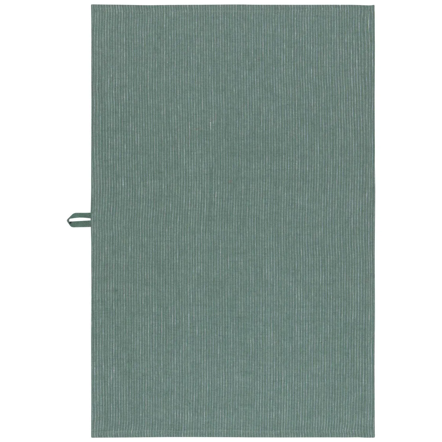 Jade Green Pinstripe Linen Dishtowel
